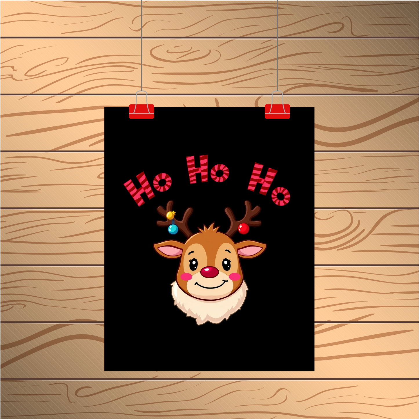 Adorable reindeer cartoon T-Shirt Design #TS-0002