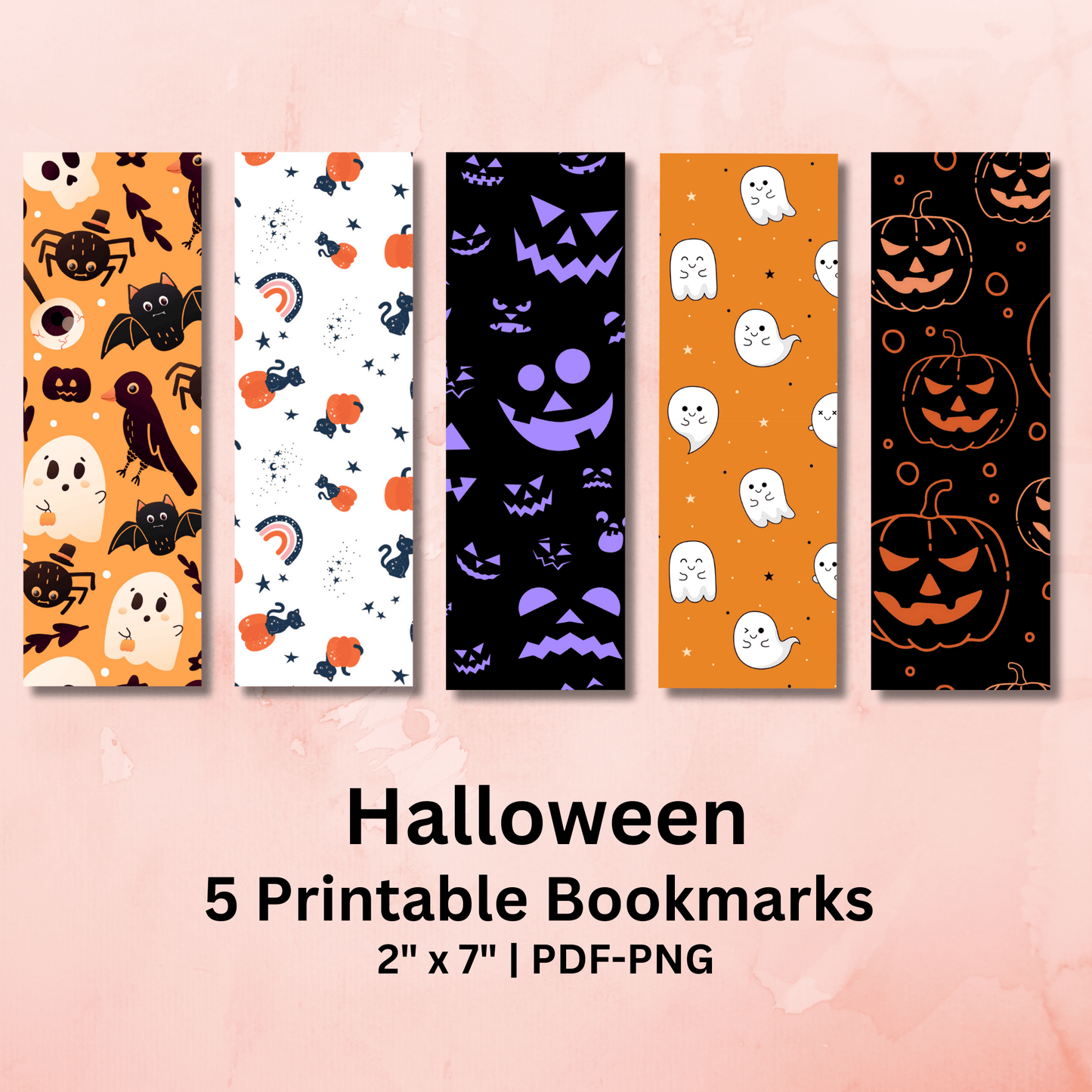 Halloween Printable Bookmarks #BM 001A