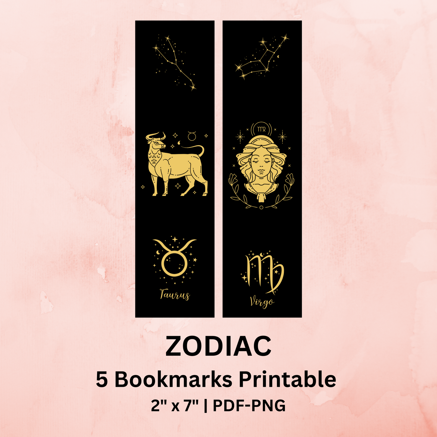 Zodiac Bookmarks Printable #BM 005