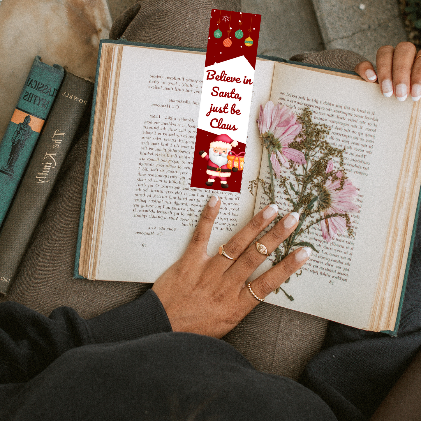 Christmas Bookmarks Printable BM #006