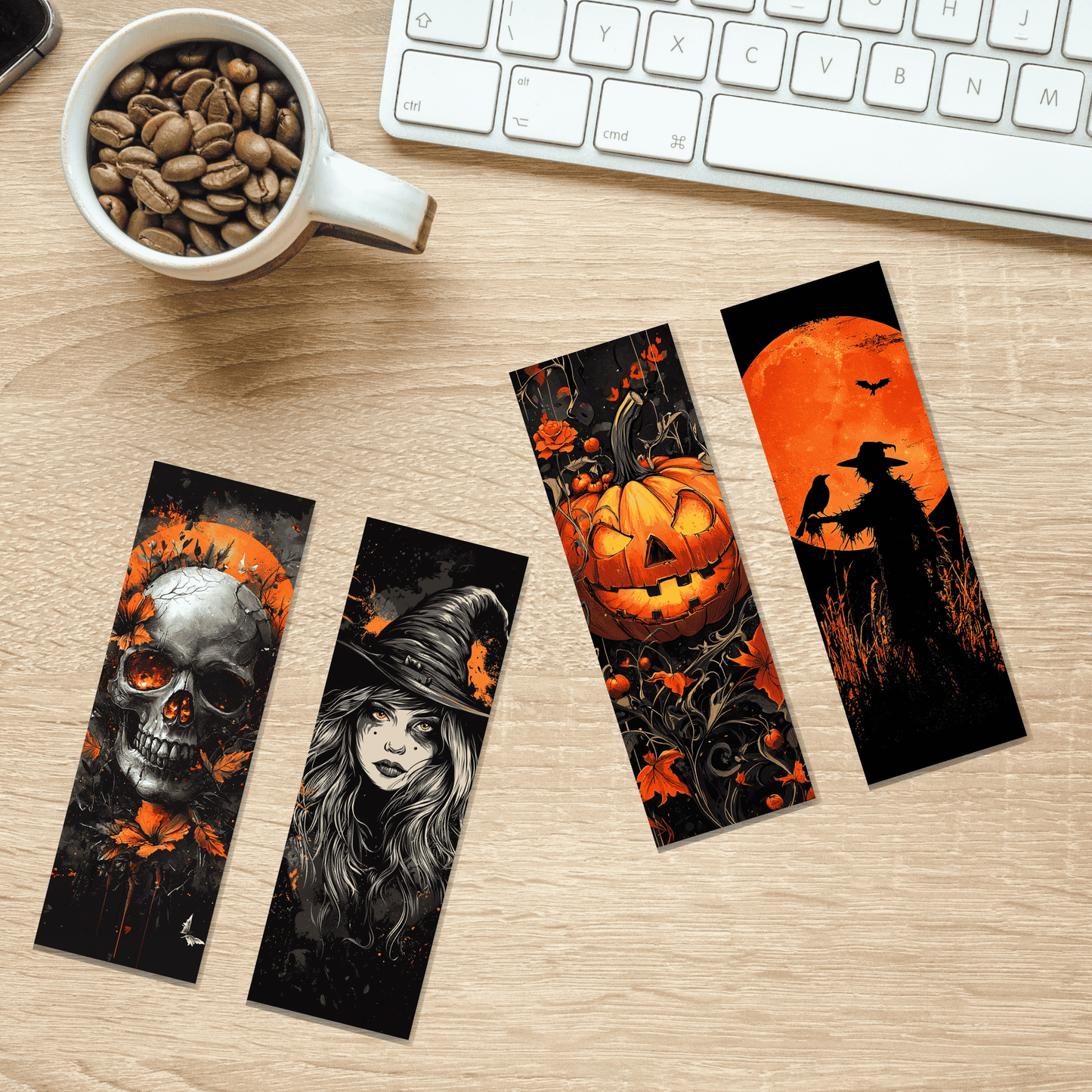 Halloween Bookmarks Printable #BM 001C