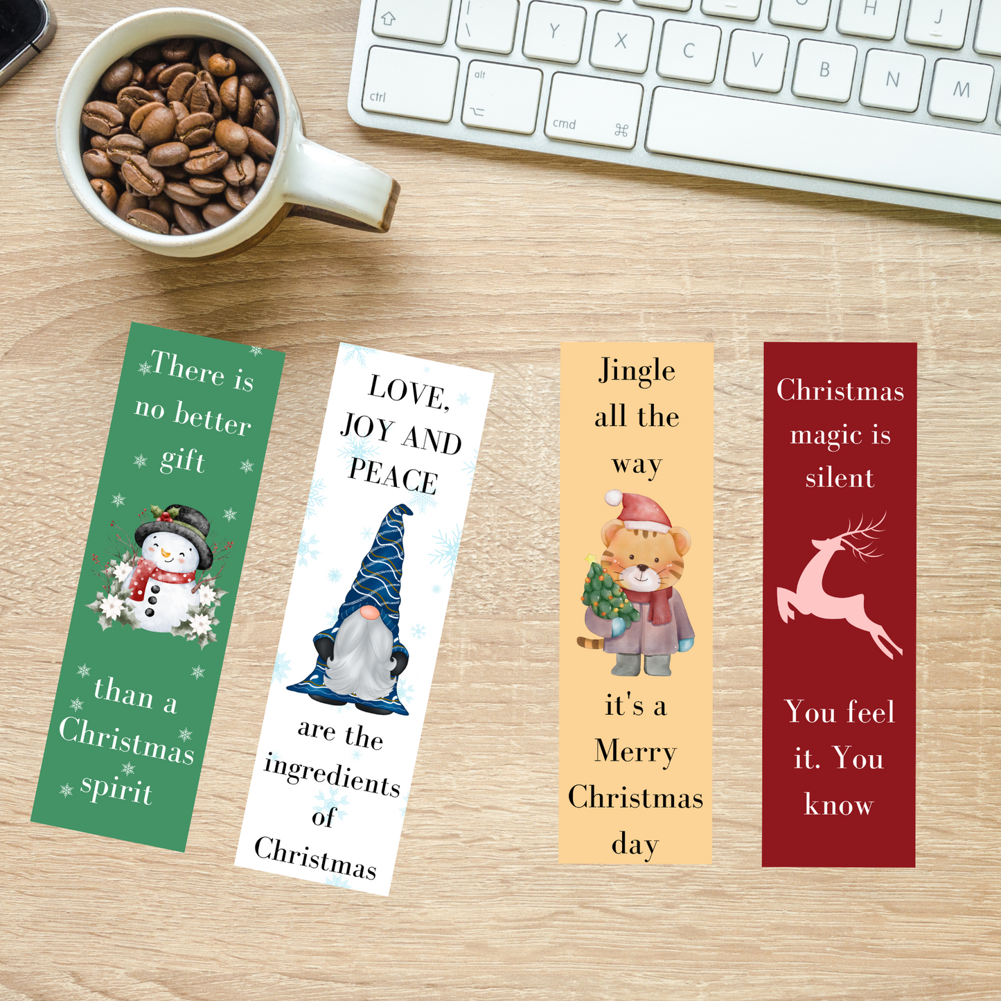 Christmas Bookmarks Printable BM #006B