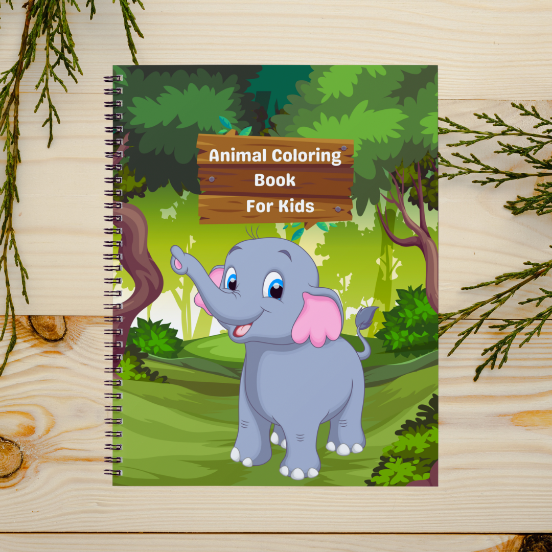 Animal Coloring Book Page Digital Printable #CBP 003