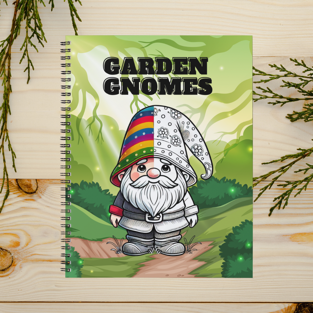 Garden Gnomes Coloring Books Printable #CBP 001