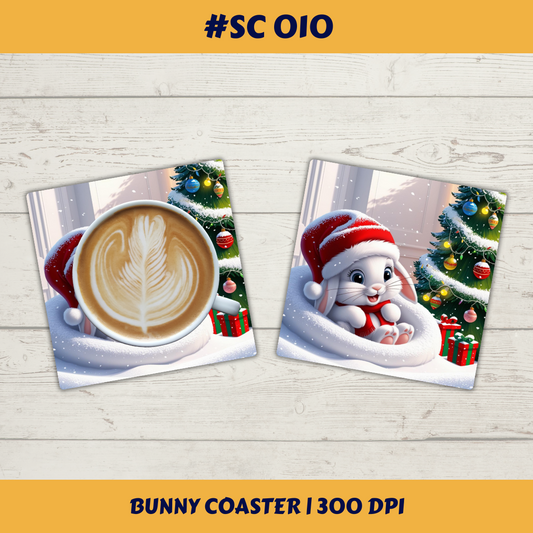 Bunny Square Coaster #SC 010