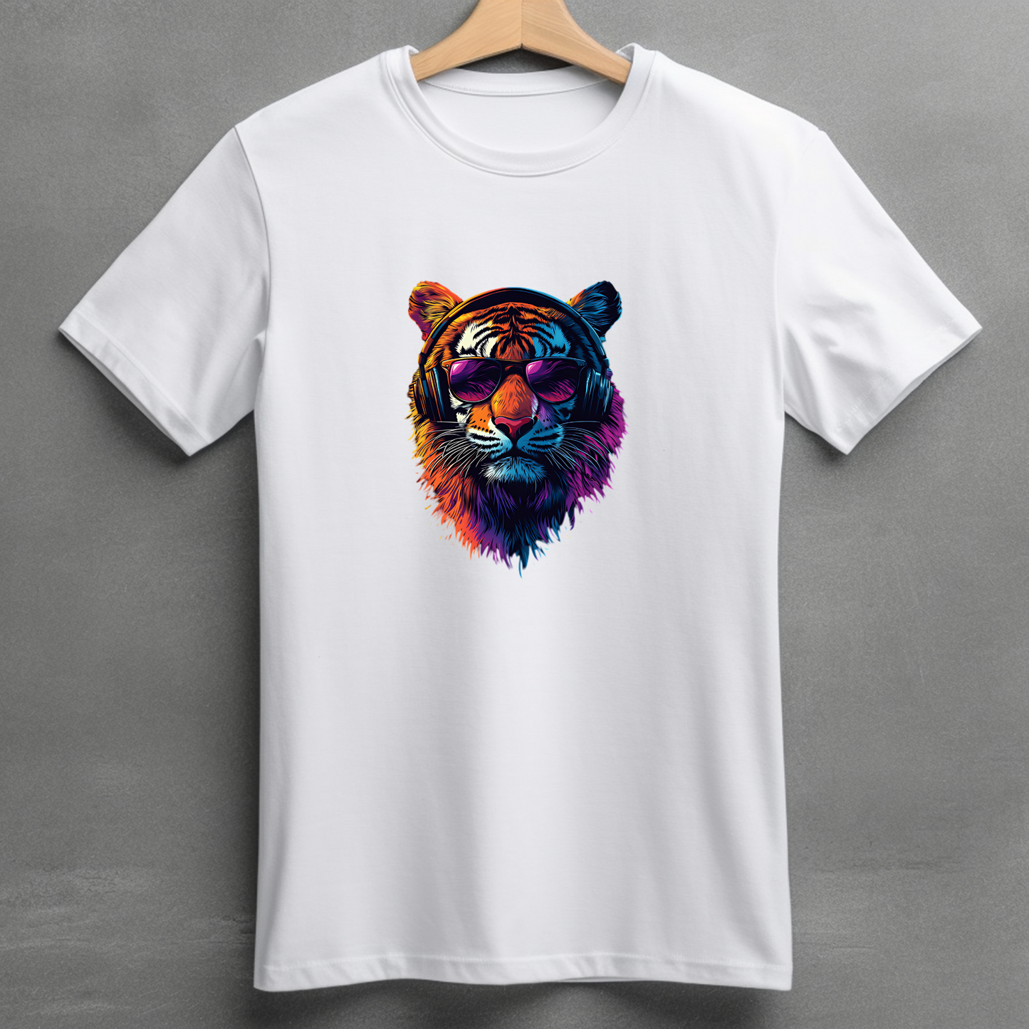 DJ Tiger T-Shirt Design #TS-0012