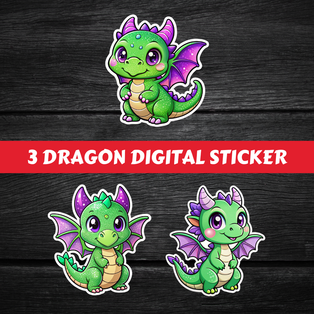 Dragon Sticker Printable #DS 002